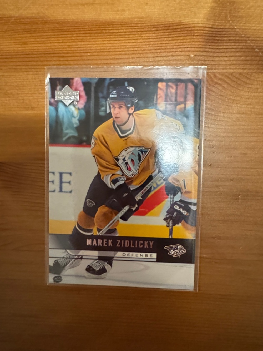 Marek Zidlicky Nashville Predators Hockey Card - Yellow Jersey
